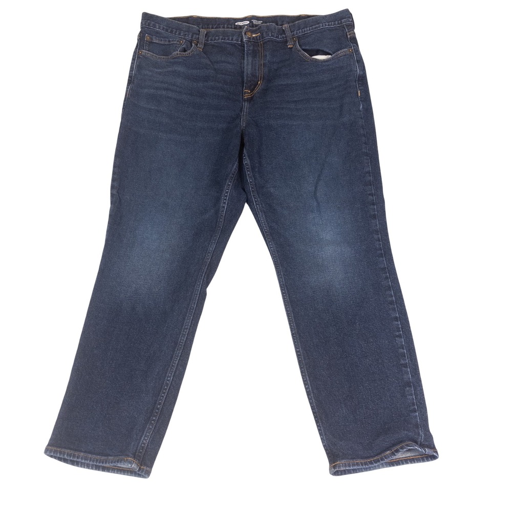 Old Navy Mens Athletic Taper Built-In Flex Tough Dark Wash Jeans 40x30